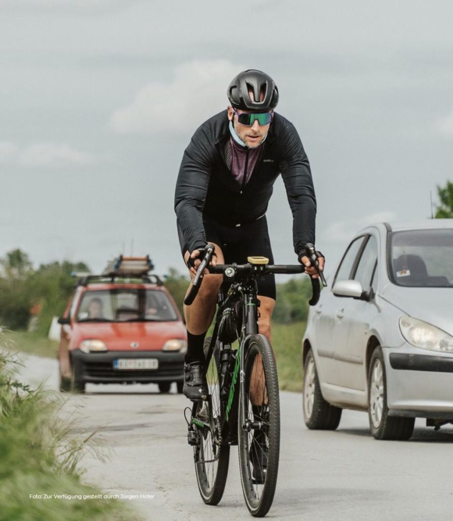 Jürgen Hofer unterwegs auf seiner Tour um Europa